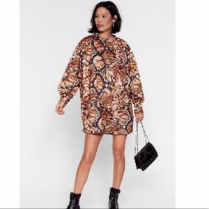 Snake Sweatshirt Dress